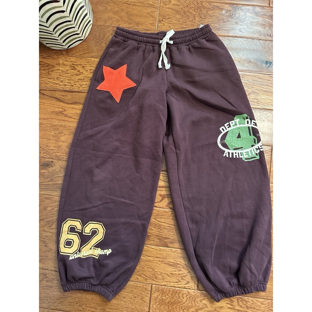 Urban Outfitters Out From Under Star Patch Y2K Sweatpants Maroon Purple Small S